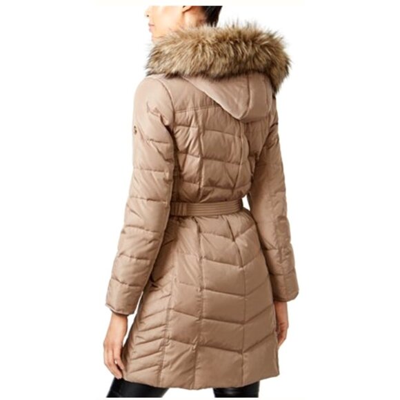 Michael Kors Missy Quilted Midi Down Small Jacket - Picture 2 of 12